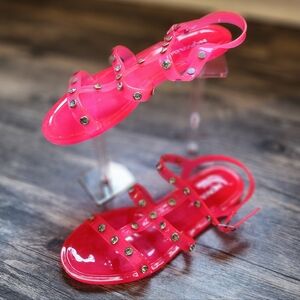Fashion Nova Vibrant Pink Kids Sandals
